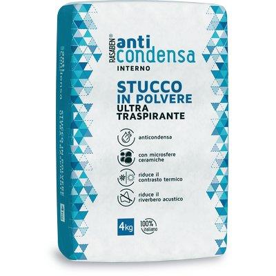 STUCCO POLVERE INTERNO ANTICONDENSA K2 RASABEN - KG 4