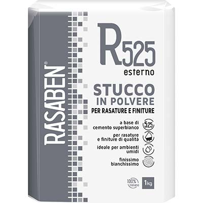 STUCCO POLVERE ESTERNO R525 K2 RASABEN - KG  1