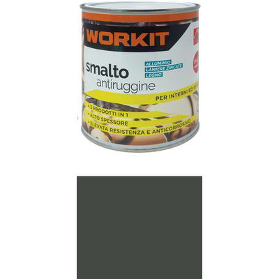 SMALTO ANTIRUGGINE WORKIT - GRIGIO PIOMBO ML 750