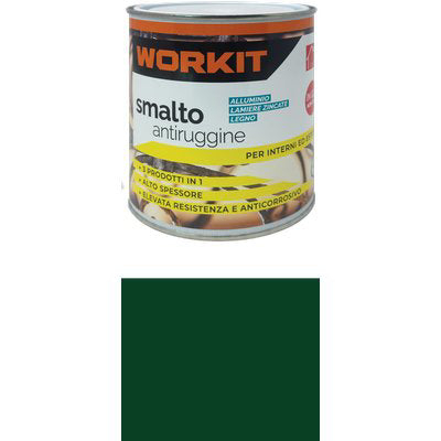 SMALTO ANTIRUGGINE WORKIT - VERDE BOTTIGLIA ML 750