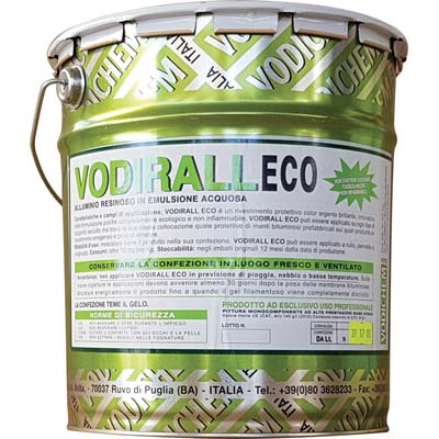 ALLUMINIO RESINOSO VODIRALL ECO VODICHEM - BASE ACQUA ARGENTO LT  5