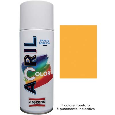SMALTO SPRAY ACRIL COLOR AREXONS - GIALLO SEGNALE RAL 1003 ML 400