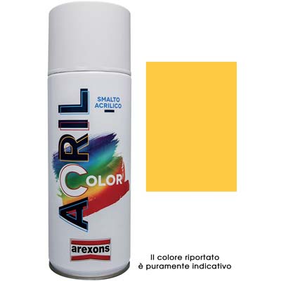 SMALTO SPRAY ACRIL COLOR AREXONS - GIALLO TRAFFICO RAL 1023 ML 400