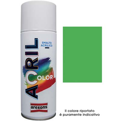 SMALTO SPRAY ACRIL COLOR AREXONS - VERDE GIALLO RAL 6018 ML 400