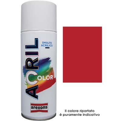 SMALTO SPRAY ACRIL COLOR AREXONS - ROSSO FUOCO RAL 3000 ML 400