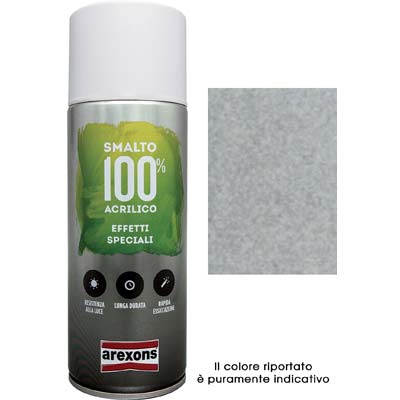 SMALTO SPRAY 100% ACRILICO DIAMANTATO AREXONS - GRIGIO ML 400