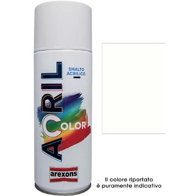 SMALTO SPRAY ACRIL COLOR AREXONS - BIANCO PERLA RAL 1013 ML 400