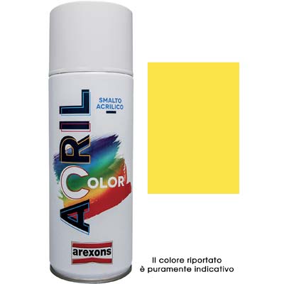SMALTO SPRAY ACRIL COLOR AREXONS - GIALLO CADMIO RAL 1021 ML 400