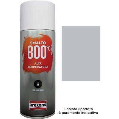 SMALTO SPRAY 100% ACRILICO ALTE TEMPERAT AREXONS - ALLUMINIO ML 400