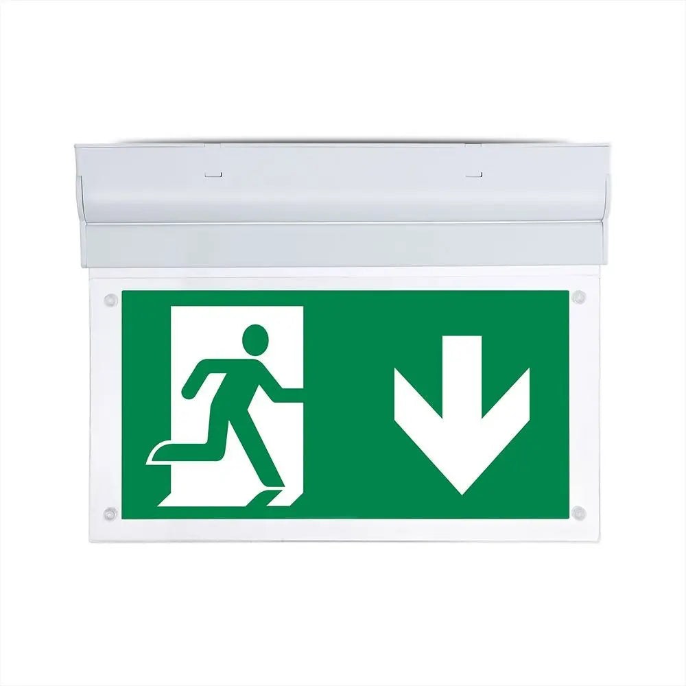 2W EMERGENCY EXIT LIGHT WALL/CEILING 12 HOURS CHARGING CREE CHIP 6000K