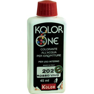COLORANTE ACQUA KOLORONE - 202 ROSSO VIVO ML 45