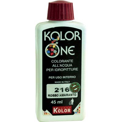 COLORANTE ACQUA KOLORONE - 216 ROSSO AMARANTO ML 45