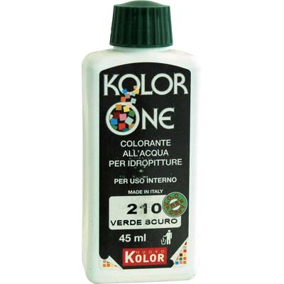 COLORANTE ACQUA KOLORONE - 210 VERDE SCURO ML 45