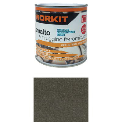 SMALTO ANTIRUGGINE FERROMICACEO WORKIT - MARRONE ML 750