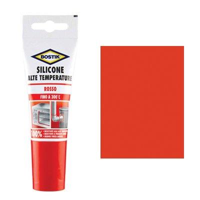 SILICONE ALTE TEMPERATURE IN TUBETTO BOSTIK - ROSSO ML 60