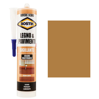 SILICONE ACRILICO LEGNO PAVIMENTI BOSTIK - ROVERE SCURO ML 300