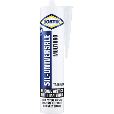 SILICONE ACETICO SIL UNIVERSALE BOSTIK - TRASPARENTE ML 280
