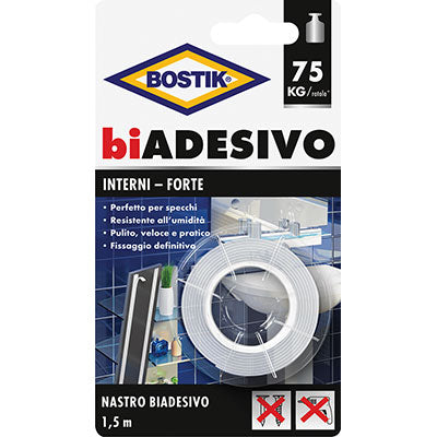 NASTRO BIADESIVO INTERNI BOSTIK - MM 19 ML 1,5
