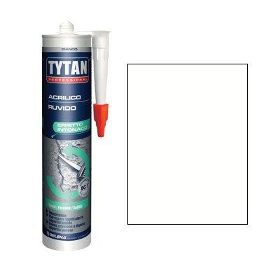 SILICONE ACRILICO RUVIDO TYTAN - BIANCO VERNICIABILE ML 300
