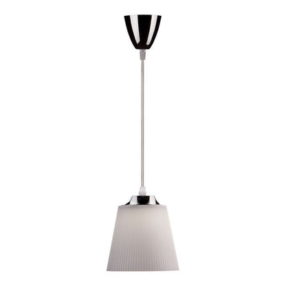 7W Pendant Light Chrome Body + White Shade 4000K