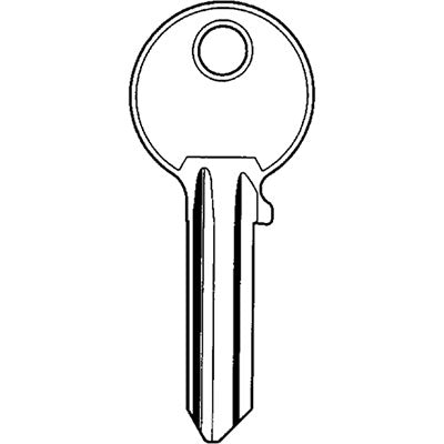CHIAVE PIATTA CISA 01310.00 ORIGINALE - OTTONE NICHELATO CS206