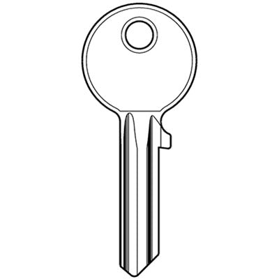 CHIAVE PIATTA CISA 01410.00 ORIGINALE - OTTONE NICHELATO CS7
