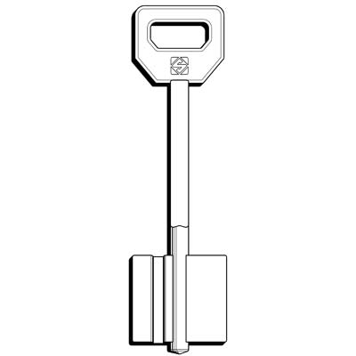 CHIAVE DOPPIA MAPPA FIAM 5FI19 SILCA - OTTONE NICHELATO