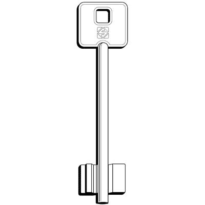 CHIAVE DOPPIA MAPPA POTENT 5PT15 SILCA - OTTONE NICHELATO
