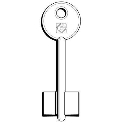 CHIAVE DOPPIA MAPPA AUNO 5AU5 SILCA - OTTONE NICHELATO