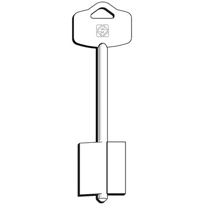 CHIAVE DOPPIA MAPPA ESETY 5EY24 SILCA - OTTONE NICHELATO
