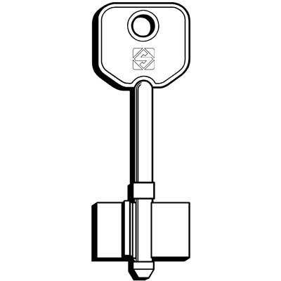 CHIAVE DOPPIA MAPPA SECUREMME 5SER1 SILCA - OTTONE NICHELATO