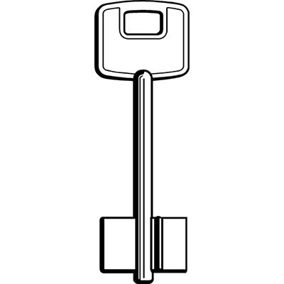 CHIAVE DOPPIA MAPPA CISA 00100 ORIGINALE - OTTONE NICHELATO CS