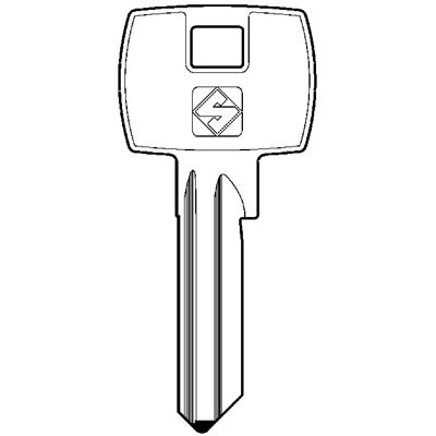 CHIAVE PIATTA CORBIN CB30 SILCA - OTTONE NICHELATO