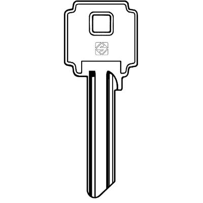 CHIAVE PIATTA GENTILI CIL5 SILCA - OTTONE NICHELATO