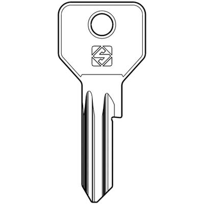 CHIAVE PIATTA CISA CS120 SILCA - OTTONE NICHELATO