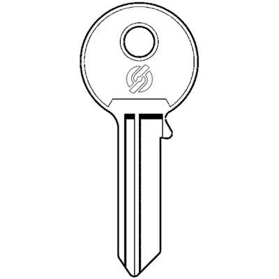 CHIAVE PIATTA SECUREMME 2260 ORIGINALE - OTTONE NICHELATO