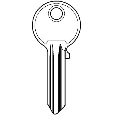 CHIAVE PIATTA ISEO F3 020260 SILVER ORIGINALE - OTTONE NICHELATO