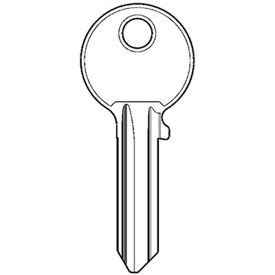 CHIAVE PIATTA ISEO F5 020259 ORIGINALE - OTTONE NICHELATO