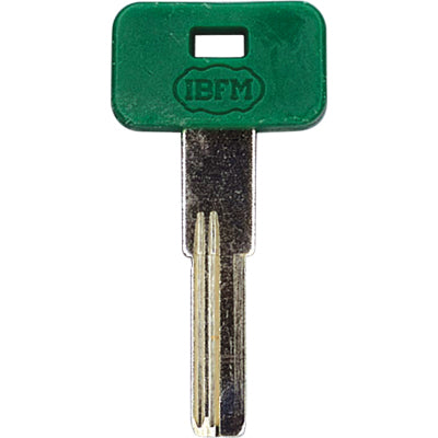 CHIAVE PUNZONATA IBFM K-2304 ORIGINALE - OTTONE NICHELATO
