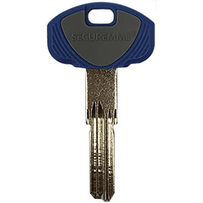 CHIAVE PUNZONATA SECUREMME EVO K1 ORIGINALE - OTTONE NICHELATO