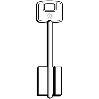 CHIAVE DOPPIA MAPPA CISA 5CS1 SILCA - OTTONE NICHELATO