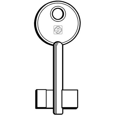 CHIAVE DOPPIA MAPPA IDM 5ID5 SILCA - OTTONE NICHELATO