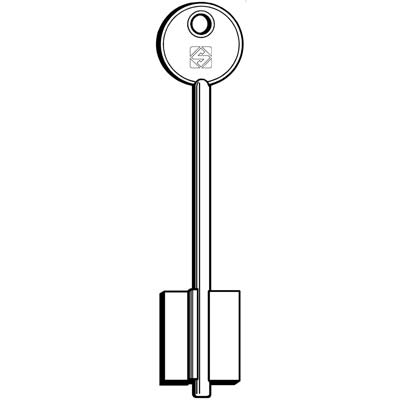 CHIAVE DOPPIA MAPPA MASTER SAFE MIA 5MS1 SILCA - OTTONE NICHELATO