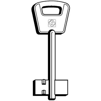 CHIAVE DOPPIA MAPPA BETA 5BE3 SILCA - OTTONE NICHELATO