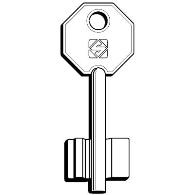 CHIAVE DOPPIA MAPPA POTENT 5PT13 SILCA - OTTONE NICHELATO