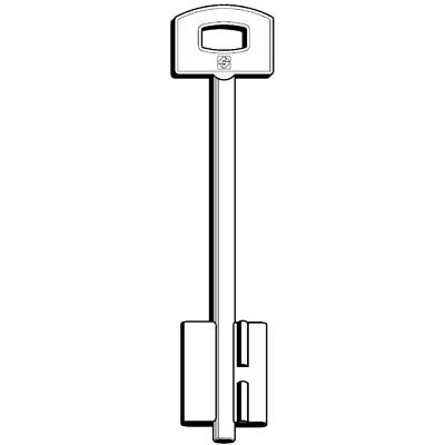 CHIAVE DOPPIA MAPPA SECUREMME 5SCM12 SILCA - OTTONE NICHELATO