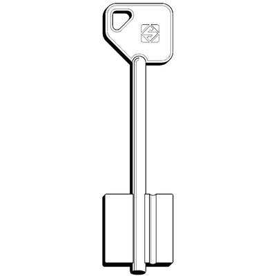 CHIAVE DOPPIA MAPPA POTENT 5PT20 SILCA - OTTONE NICHELATO