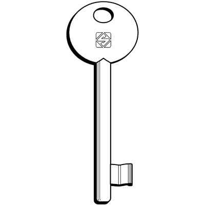 CHIAVE PATENT 6EK1 SILCA - OTTONE NICHELATO