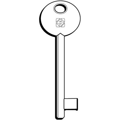 CHIAVE PATENT 6P2D SILCA - OTTONE NICHELATO