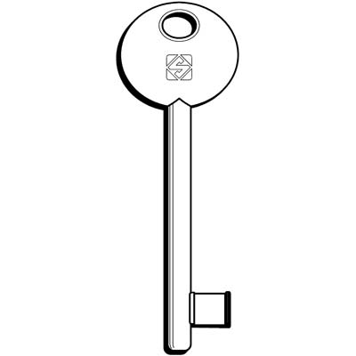 CHIAVE PATENT 6P2S SILCA - OTTONE NICHELATO